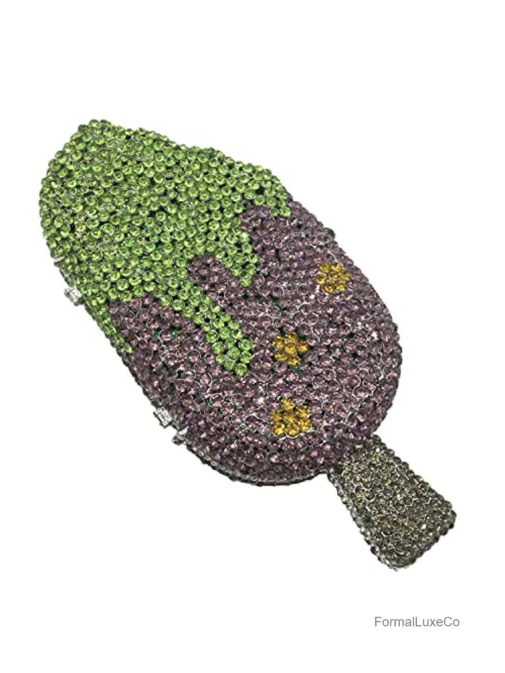 Novelty Mini Popsicle Crystal Clutch Bag Rhinestone Evening Handbag Prom Purse